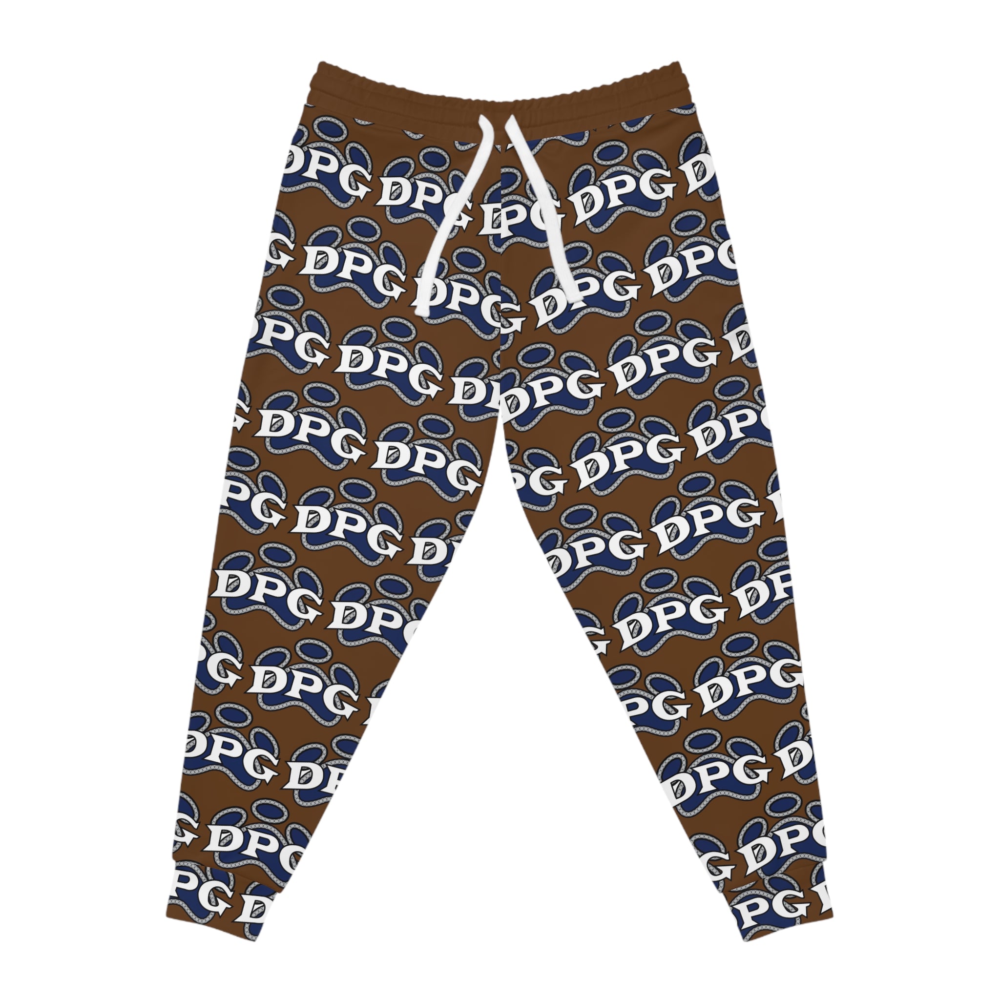 Brown DOGG Pound Athletic Joggers All Over Print