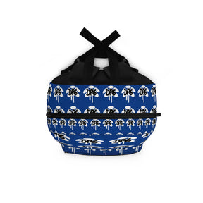 All Over Print Royal Blue Backpack
