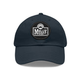 Dad Hat with Leather Patch (Round)