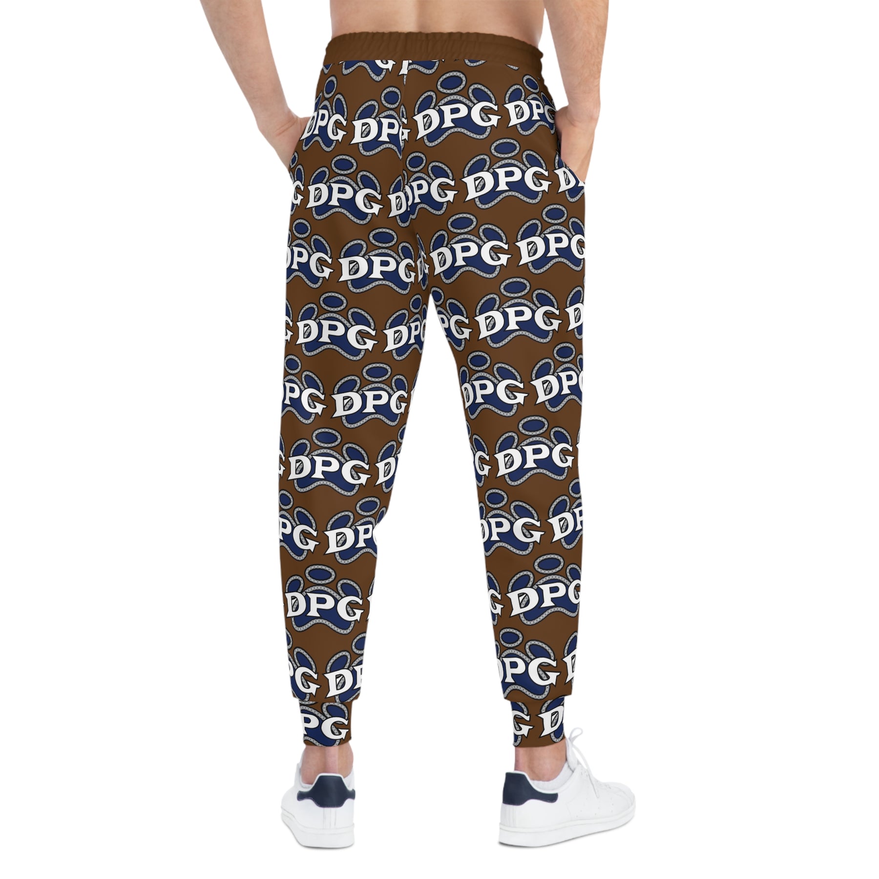 Brown DOGG Pound Athletic Joggers All Over Print
