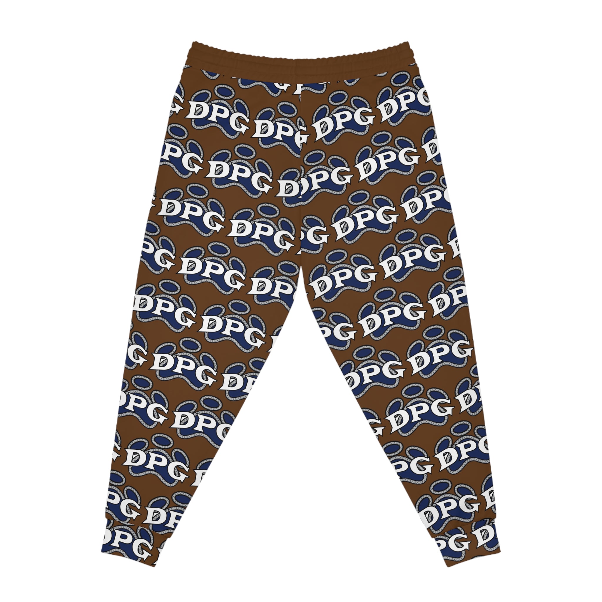 Brown DOGG Pound Athletic Joggers All Over Print