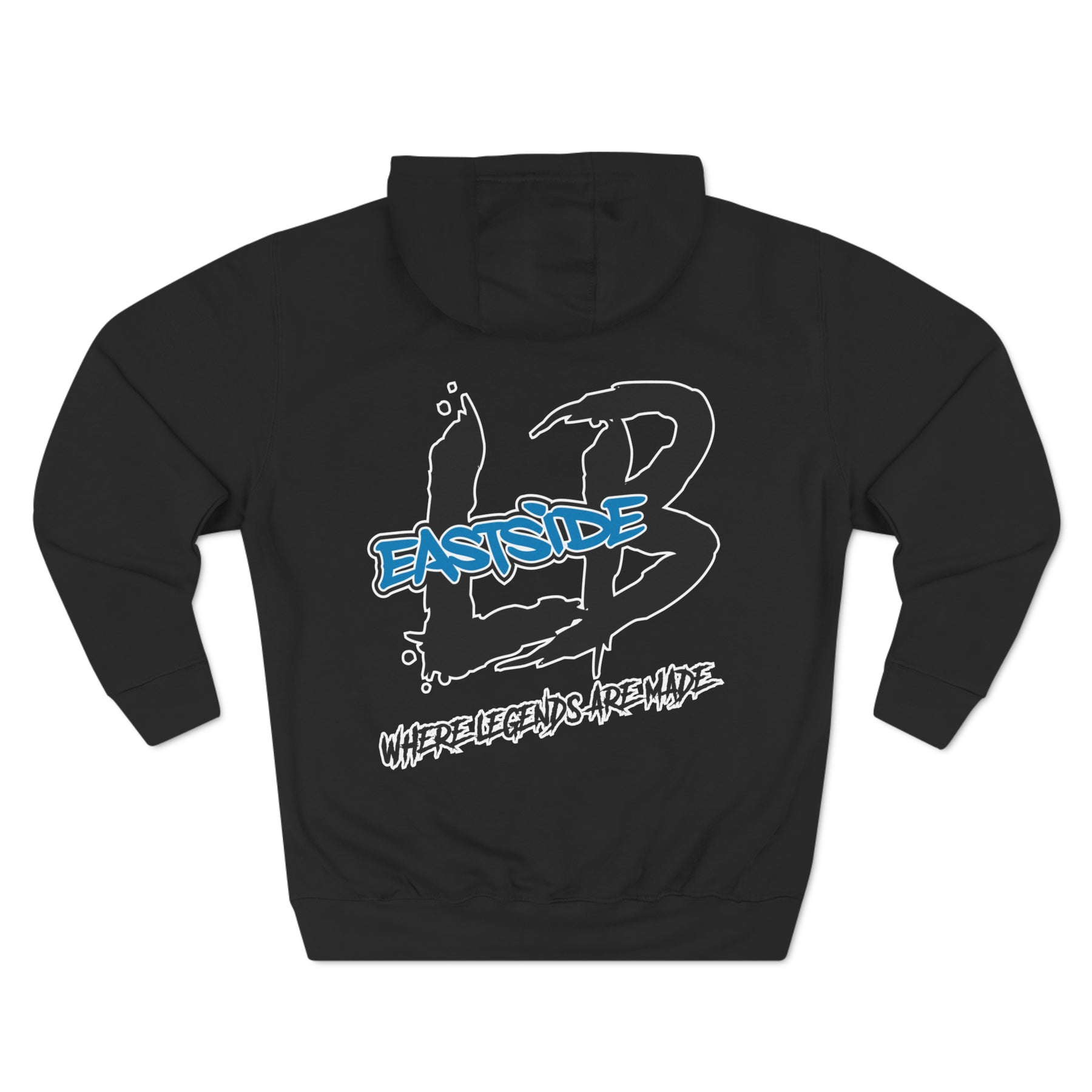 Three-Panel Fleece Hoodie